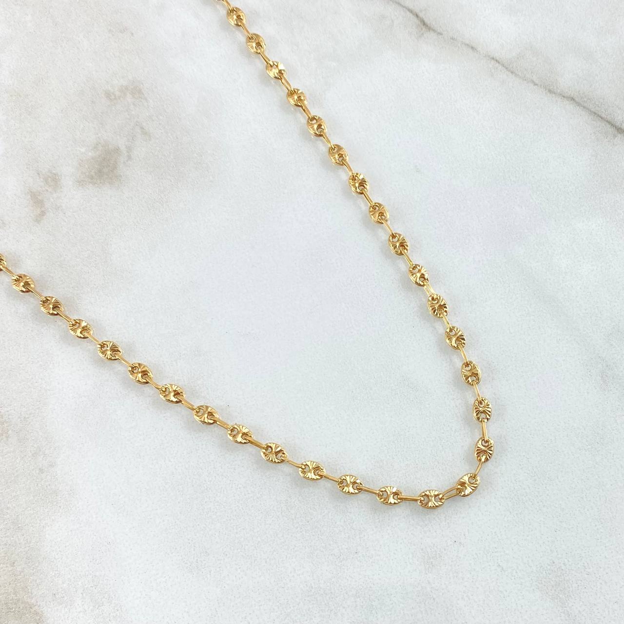 Cadena GC 7.35gr / 60cm / 3.2mm Diamantada Oro Amarillo 18K
