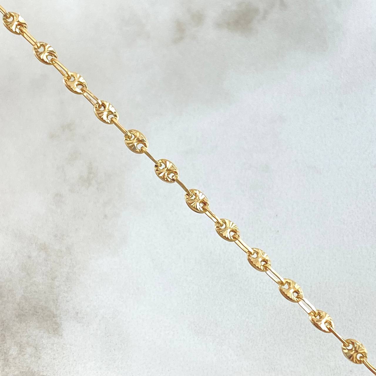 Cadena GC 6.25gr / 50cm / 3.2mm Diamantada Oro Amarillo 18K