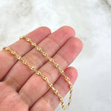 Cadena GC 7.4gr / 60cm / 3.2mm Diamantada Oro Amarillo 18K