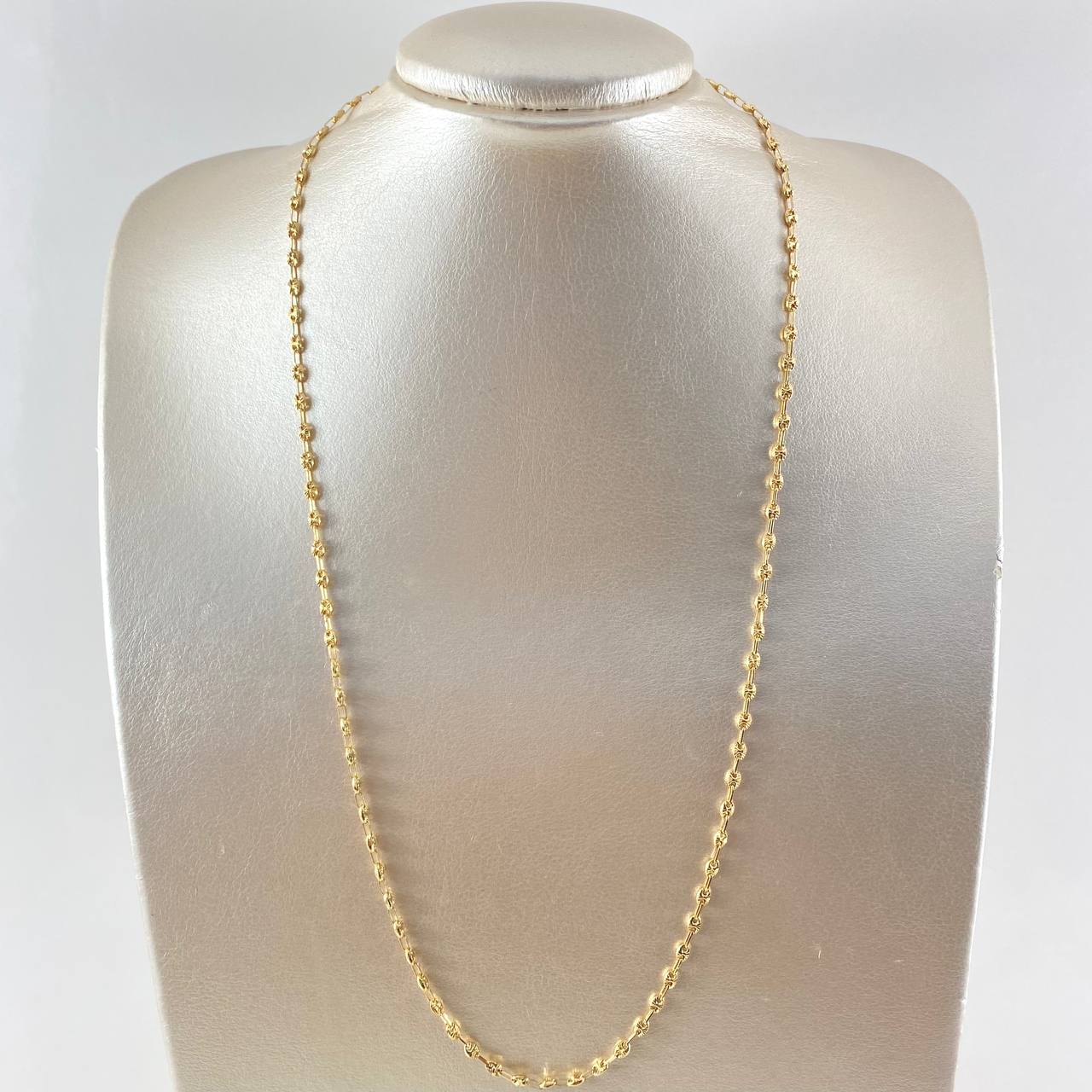 Cadena GC 7.4gr / 60cm / 3.2mm Diamantada Oro Amarillo 18K