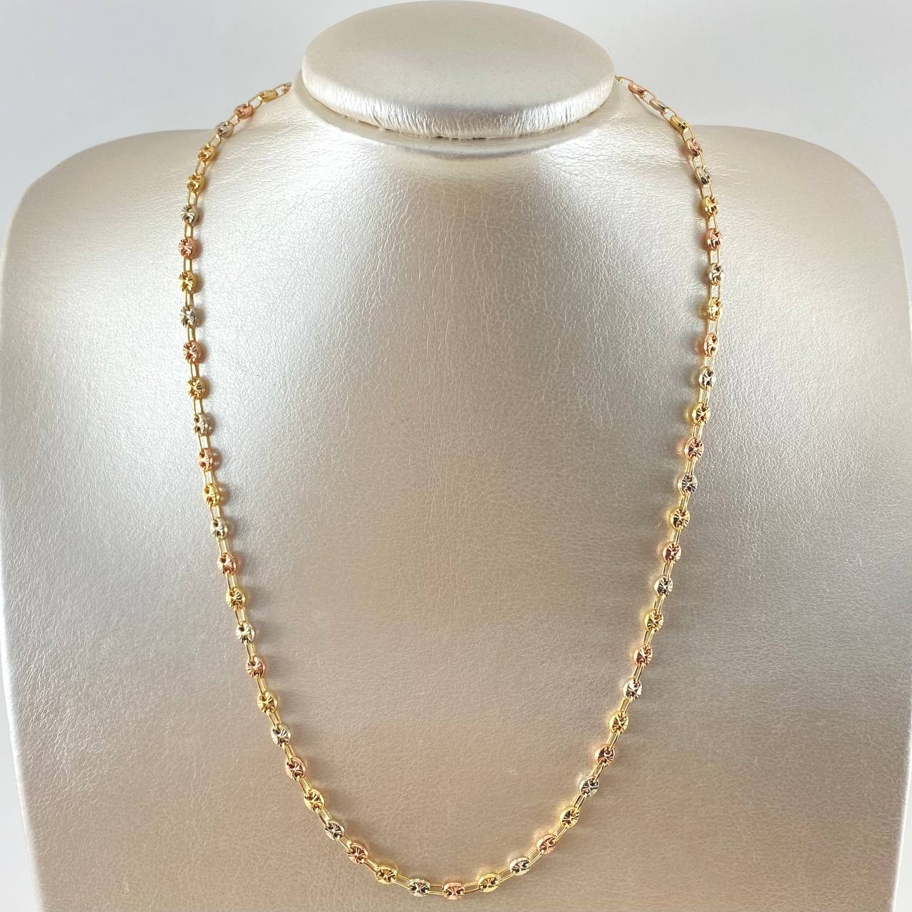 Cadena GC 6.7gr / 18 in / 3.4mm Tres Oros 18K