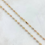 GC Chain 5.95gr / 50cm / 3.2mm Diamond Cut Three 18K Golds