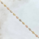 Cadena GC 6.1gr / 50cm / 3.2mm Diamantada Tres Oros 18K