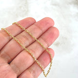 Cadena Aro Seguido 2.95gr / 50cm / 2mm Oro Amarillo +3 18K ©