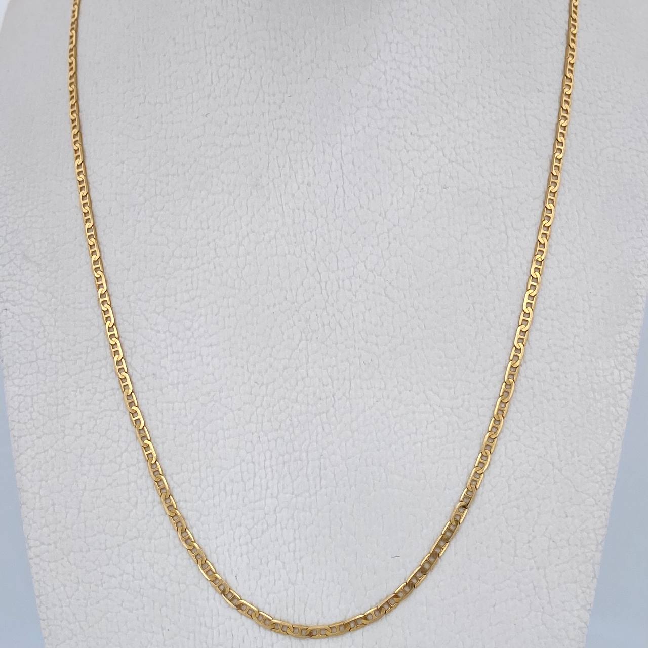 Cadena Escalera 2.95gr / 50.1cm / 2.2mm Oro Amarillo +3 18K &