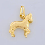 Dije Caballo 0.55 g / 3/4 in Oro Amarillo 18K