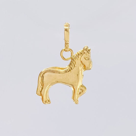 Dije Caballo 0.5 g / 3/4 in Oro Amarillo 18K