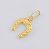 Pendant Horseshoe 0.3 g / 1/2 in Yellow Gold 18K