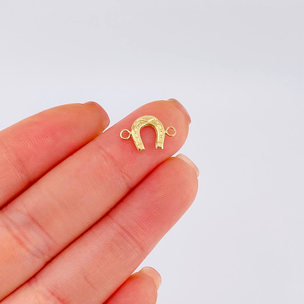 Herraje Herradura 0.3 g / 1/2 in Oro Amarillo 18K
