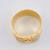 Our Father Cross Ring 9 g / T10 1/2 Two-Tone Yellow White Gold 18K