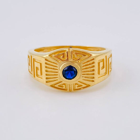 Greek Pattern Ring 7.1 g / T10 1/2 Yellow Gold 18K