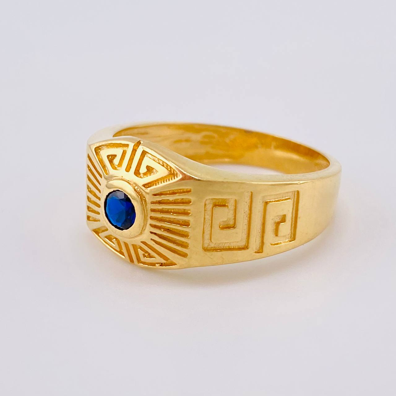 Anillo Patron Griego 7.1 g / T10 1/2 Oro Amarillo 18K
