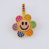 Animated Flower Pendant Mobile 4.4 g / 1 in 18K Yellow Gold
