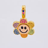 Animated Flower Pendant Mobile 4.4 g / 1 in 18K Yellow Gold