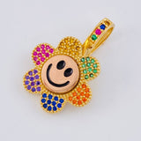 Animated Flower Pendant Mobile 4.4 g / 1 in 18K Yellow Gold