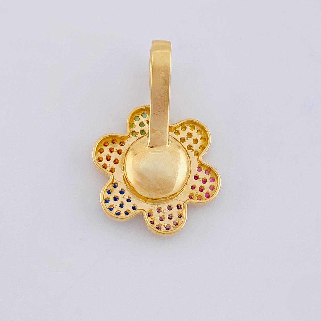 Animated Flower Pendant Mobile 4.4 g / 1 in 18K Yellow Gold