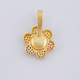 Animated Flower Pendant Mobile 4.4 g / 1 in 18K Yellow Gold