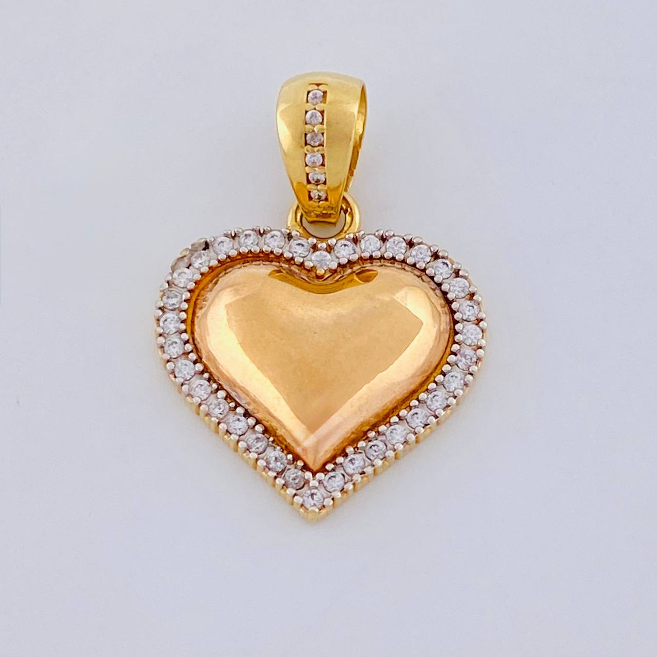 Pendant Heart 4.3 g / 1 1/4 in 18K Yellow Gold
