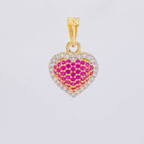 Pendant Heart Dense 1.75g / 3/4 in Yellow Gold 18K
