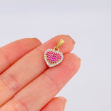 Pendant Heart Dense 1.75g / 3/4 in Yellow Gold 18K
