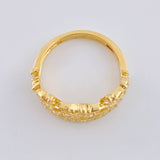 Crown Hearts Ring 2.9 g / T6 1/4 18K Yellow Gold