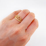 Crown Hearts Ring 2.9 g / T6 1/4 18K Yellow Gold