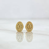 Stud Earrings Virgin Milagrosa 0.55gr / 18K Gold *