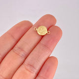 Herraje Circulo Letra E 0.4g / 1/2 in Oro Amarillo 18K