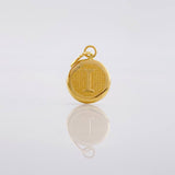 Dije Circulo Letra I 0.4g / 1/2 in Oro Amarillo 18K