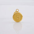 Dije Circulo Letra S 0.4g / 1/2 in Oro Amarillo 18K