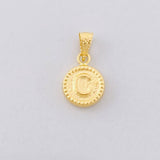 Dije Circulo Letra C 0.4g / 1/2 in Oro Amarillo 18K