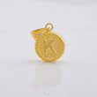 Dije Circulo Letra K 0.6g / 3/4 in Oro Amarillo 18K
