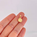 Dije Circulo Letra K 0.6g / 3/4 in Oro Amarillo 18K