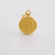 Pendant Circle Letter P 0.4g / 3/4 in Yellow Gold 18K