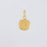 Pendant Circle Letter P 0.4g / 3/4 in Yellow Gold 18K