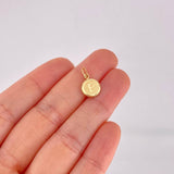 Pendant Circle Letter P 0.4g / 3/4 in Yellow Gold 18K