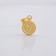 Pendant Circle Letter Y 0.4g / 1/2 in Yellow Gold 18K