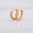 Hoop Earrings Half Channel 1.85g / 1/2 in 18K Rose Gold