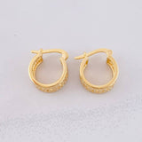 Candongas Tribal 4.85g / 3/4 in Oro Amarillo 18K