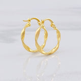 Candongas Nilo 1.25g / 3/4 in Oro Amarillo 18K