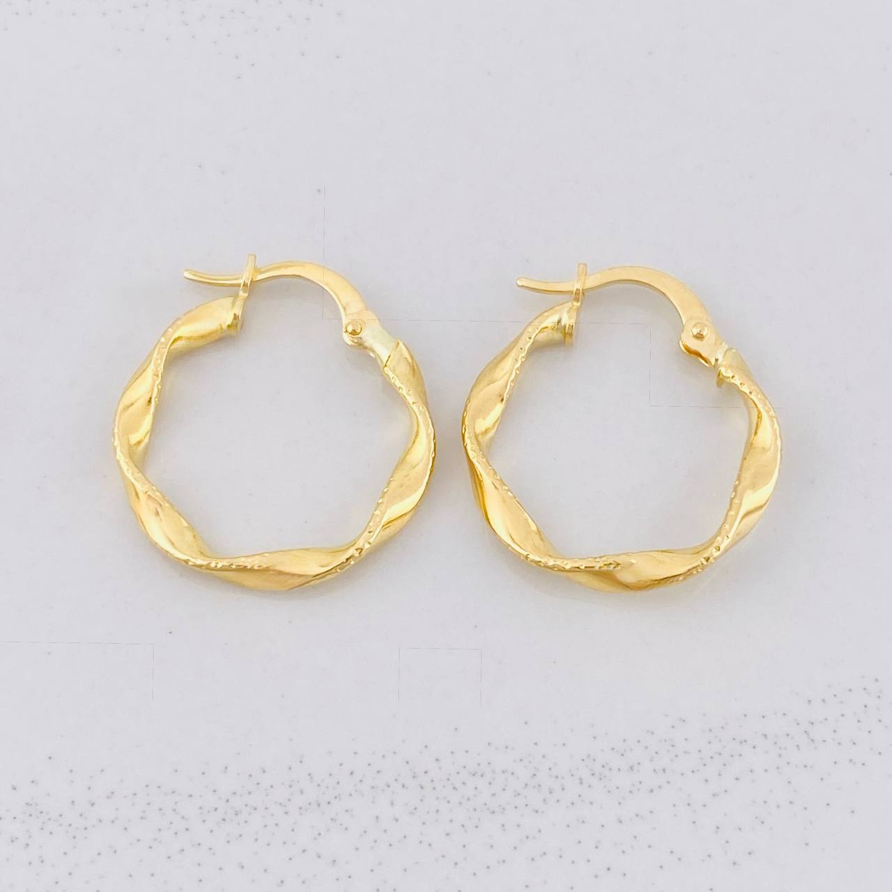 Candongas Nilo 1.25g / 3/4 in Oro Amarillo 18K