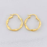 Hoop Earrings Nilo 1.25g / 3/4 in 18K Yellow Gold