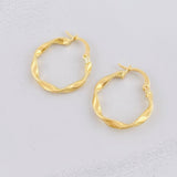 Candongas Nilo 1.25g / 3/4 in Oro Amarillo 18K