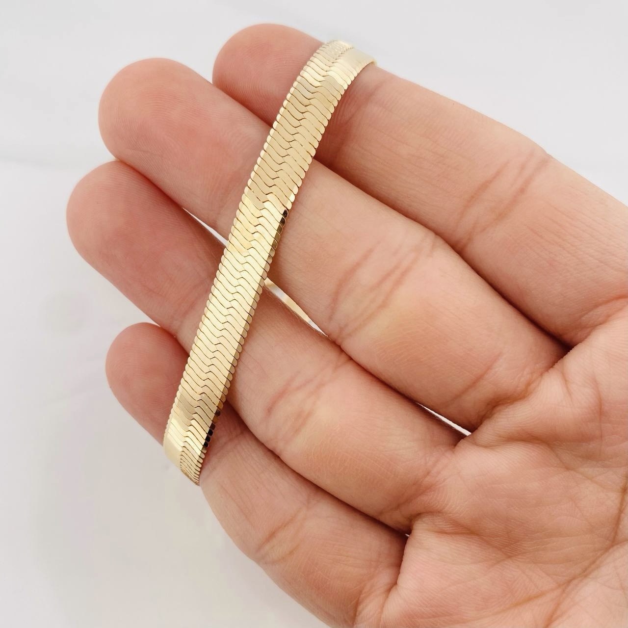Cadena Espejo 24.2g / 18 in / 6.7mm Oro Amarillo 18K