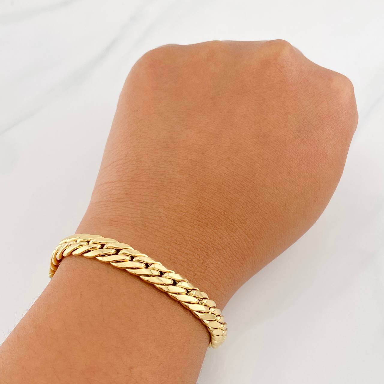 Pulso Serpiente 8.35g / 7 1/2 in / 7.5mm Oro Amarillo 18K