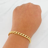 Pulso Cubano Infinito 7.85g / 7 in / 6.3mm Oro Amarillo 18K