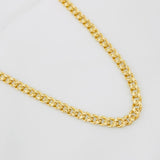 Cadena Cubana Infinito 16.6g / 24 in / 4.8mm Oro Amarillo 18K