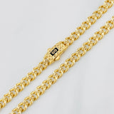 Cadena Cubana Infinito 16.6g / 24 in / 4.8mm Oro Amarillo 18K