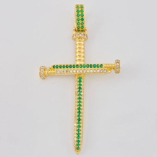 Dije Cruz Tornillos 7.95g / 2 1/2 in Oro Amarillo 18K