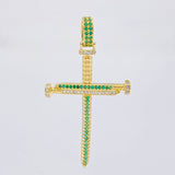 Dije Cruz Tornillos 7.95g / 2 1/2 in Oro Amarillo 18K